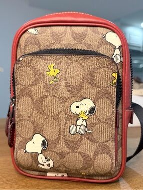Coach x Peanuts Snoopy Woodstock Signature Crossbody Bag “ Limited Edition”